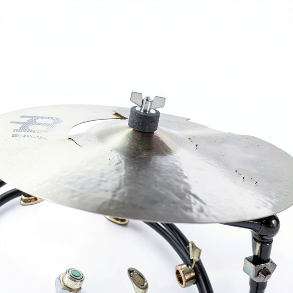 Cymbal Stacker MusicGear Silver Pedestal Drummers-8
