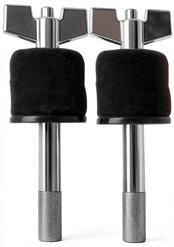 ROSS 2 Pack Bronze Drum Set Cymbal Stackers for Musicians-1