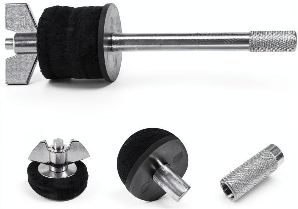 Drum Cymbal Stackers by Pavo, Chrome Finish, Pedestal Base-4