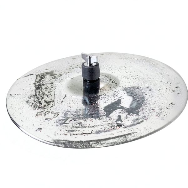 Pavo Cymbal Stacker for Drummers Silver Pedestal-3