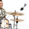 Pavo Drum Cymbal Stacker Attachment Silver Faux Leather-6