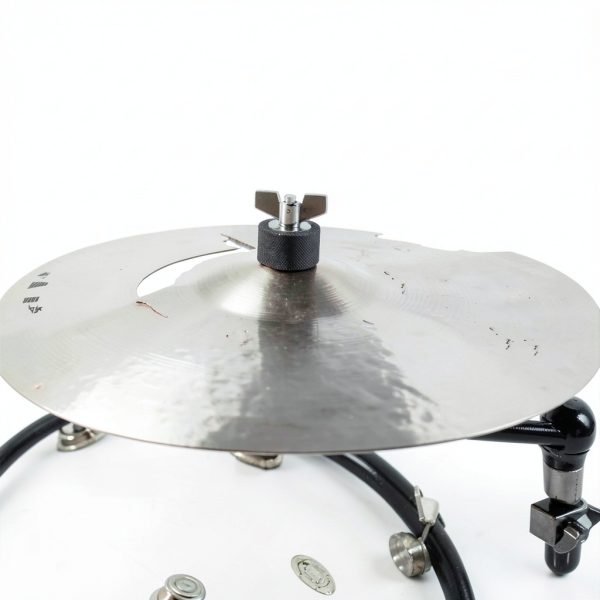 Pavo Cymbal Stacker for Drummers Silver Pedestal-5