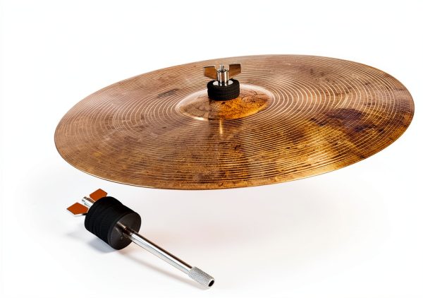 Drum Cymbal Stackers by Pavo, Chrome Finish, Pedestal Base-3