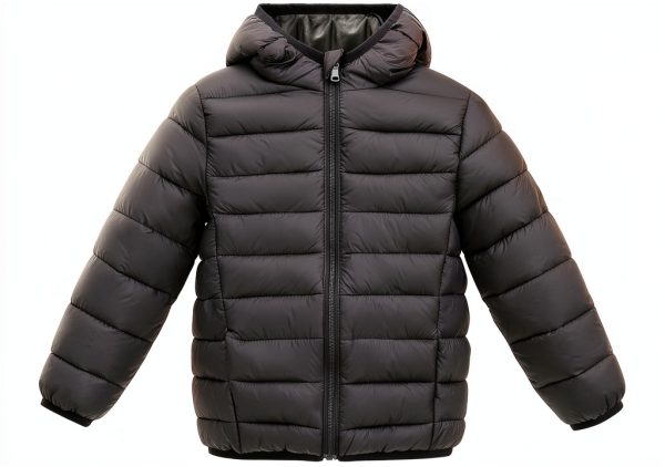 Kids Down Jacket Z Black Waterproof Winter Coat-4