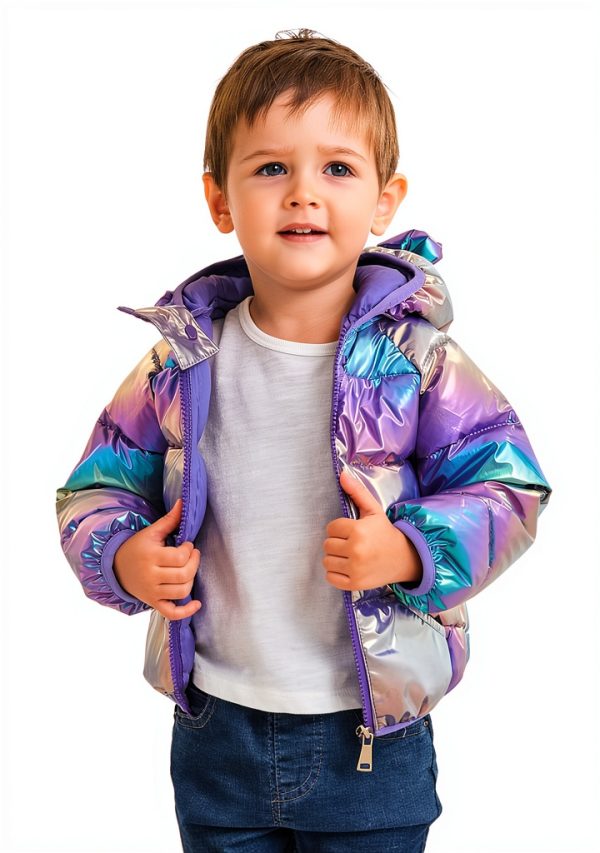 Polyester Cotton Girls Down Jacket GMF1A-2