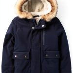 Gymboree Boys Down Jacket Cotton Sherpa Hood-0