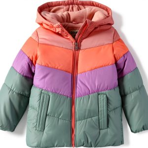 OshKosh B'Gosh Girls Fleece Lined Puffer Jacket 100%-0
