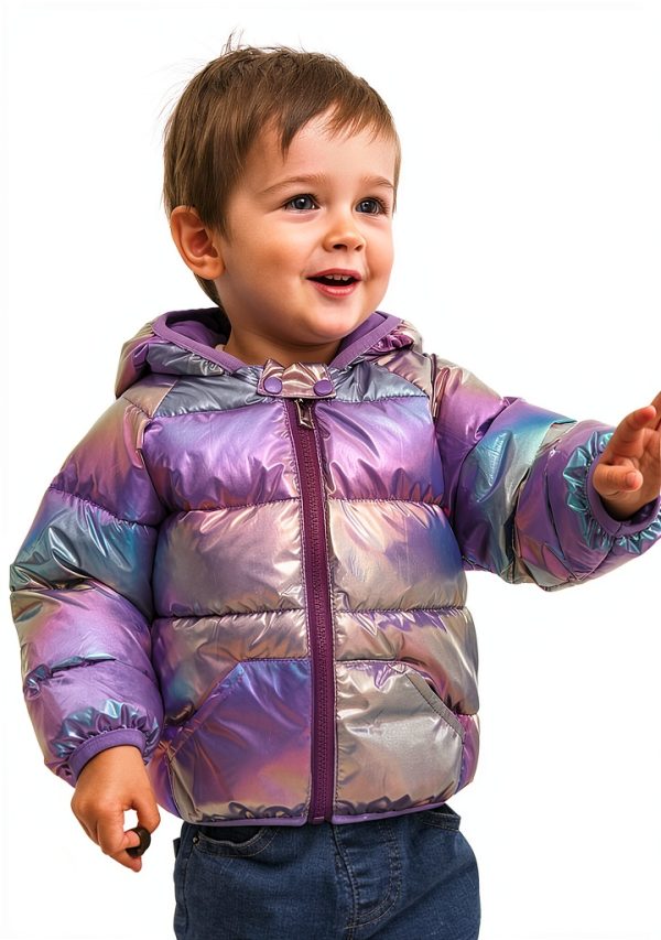 Polyester Cotton Girls Down Jacket GMF1A-1