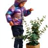 Polyester Cotton Girls Down Jacket GMF1A-4