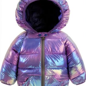 Polyester Cotton Girls Down Jacket GMF1A-0