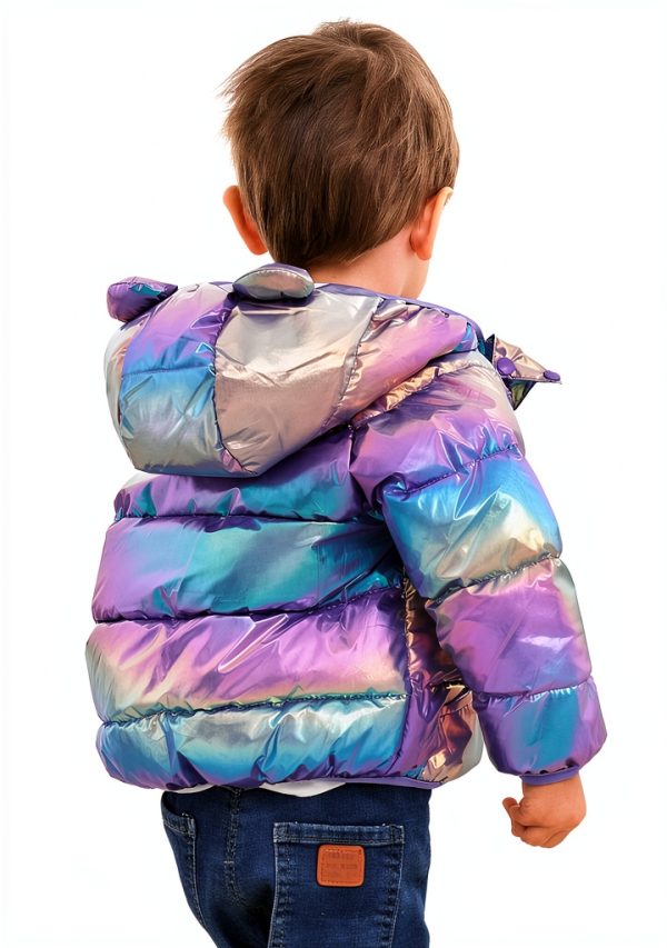 Polyester Cotton Girls Down Jacket GMF1A-5