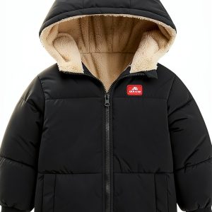 Baby Girls' Down Jackets & Coats AJ555-Black-120-0