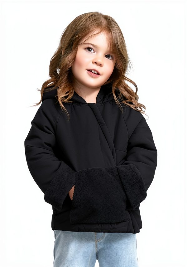 CozyKids Baby Girls Winter Coat J8B318HS100 Bear Hood Insulated-1