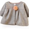 KidsCo Baby Girls Hooded Down Jacket - Soft Cotton Blend, Cute Ears-3