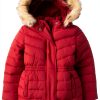 Gymboree Girls Waterproof Jacket with Detachable Hood Red Size 7-0