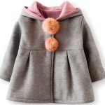 KidsCo Baby Girls Hooded Down Jacket - Soft Cotton Blend, Cute Ears-0