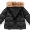 Girls Down Jacket LittleStar Puffer Coat Cotton Blend Faux Fur Warm-4