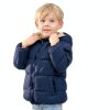 CozyKids Windproof Baby Girls Down Jacket with Removable Hood-5