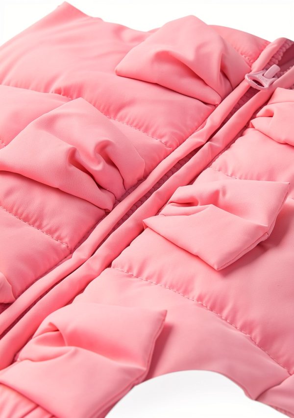 Gymboree Girls Jacket with Removable Faux Fur, Pink Unicorns 7 Years-1