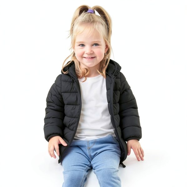 CozyKids GMF1A Girls Down Jacket Polyester Cotton Fleece Lined-2