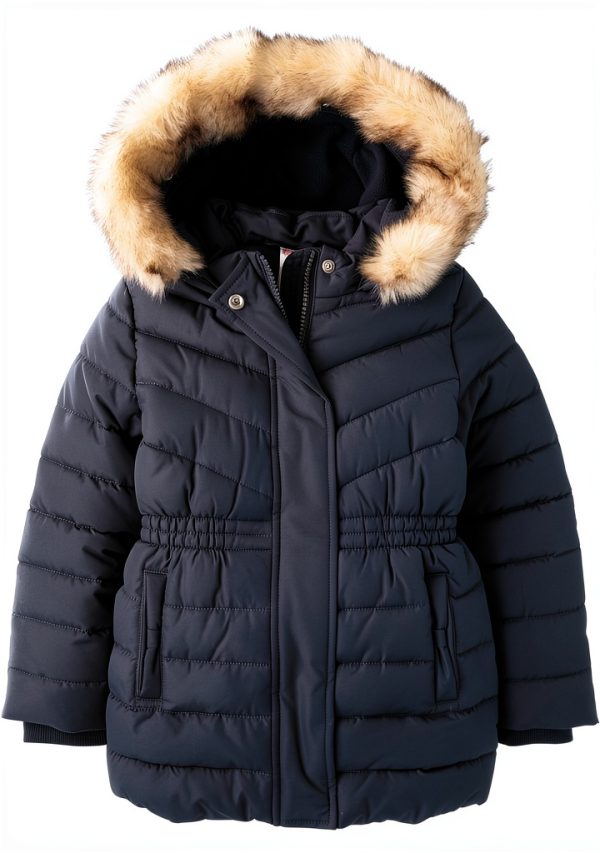 Gymboree Girls Waterproof Quilted Jacket Pink Size 5T-0