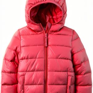 Gymboree Girls Quilted Water Resistant Jacket with Recycled Fill Pink-0