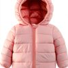 GMF baby girls down jacket, Polyester cotton shell, Zipper, GMF1A-0