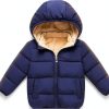 CozyKids Windproof Baby Girls Down Jacket with Removable Hood-0