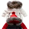 Girls Down Jacket LittleStar Puffer Coat Cotton Blend Faux Fur Warm-5