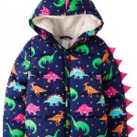 Gymboree Girls Quilted Dino Print Jacket Pink 12-18 Months-0
