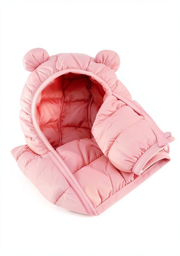 GMF baby girls down jacket, Polyester cotton shell, Zipper, GMF1A-4