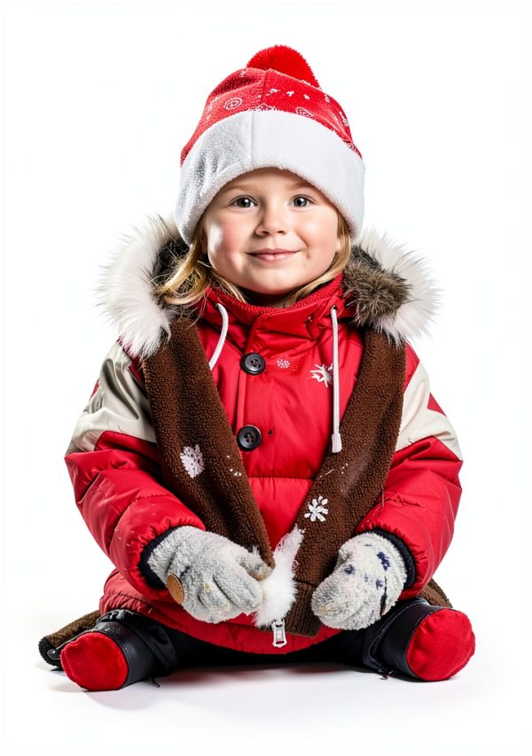 KidsCo Baby Girl Puffer Down Jacket BB1322-110cm Faux Fur Hooded-3