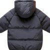 LANBAOSI Baby Girl Jacket Down Alternative Black 3T-5T Hooded Coat-1