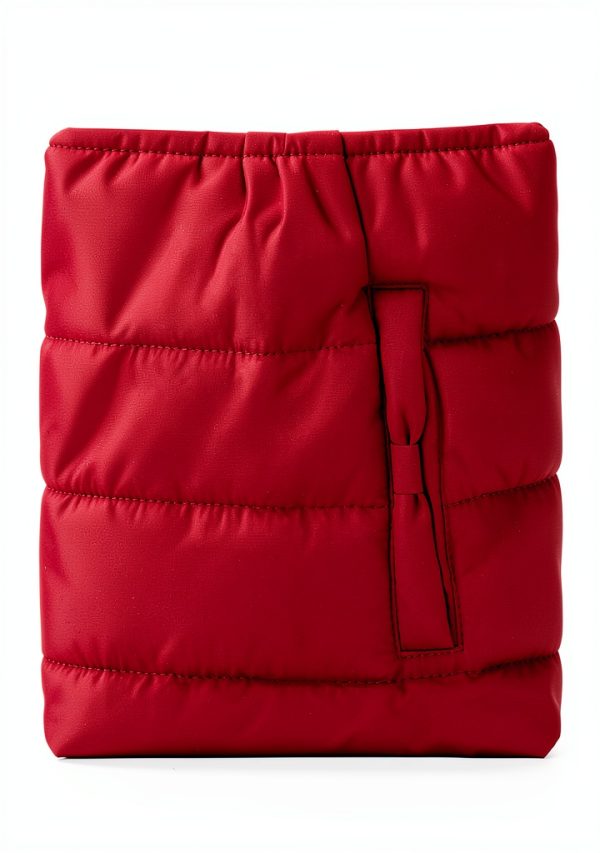 Gymboree Girls Red Jacket with Detachable Hood and Quilted Design-1