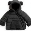 CozyKids Baby Girls Winter Coat J8B318HS100 Bear Hood Insulated-0