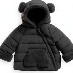 CozyKids Baby Girls Winter Coat J8B318HS100 Bear Hood Insulated-0