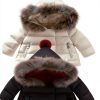 Girls Puffer Coat Mqquff bb1322-80cm Cotton Faux Fur Hooded Jacket-5