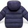 CozyKids Windproof Baby Girls Down Jacket with Removable Hood-1