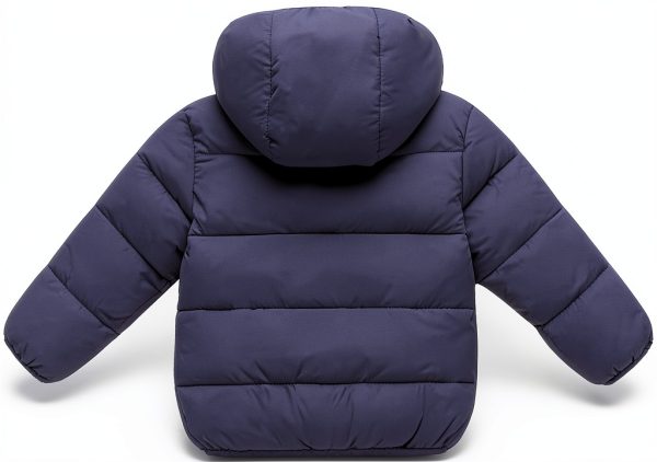 CozyKids Windproof Baby Girls Down Jacket with Removable Hood-1