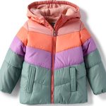 OshKosh B'Gosh Girls Fleece Lined Puffer Jacket Warm Cozy Winter Coat-0