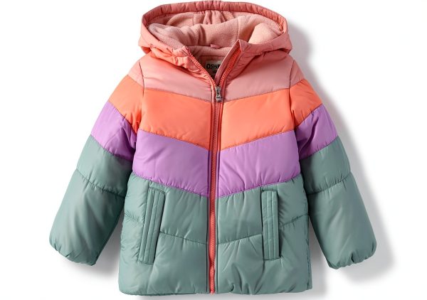 OshKosh B'Gosh Girls Fleece Lined Puffer Jacket Warm Cozy Winter Coat-0