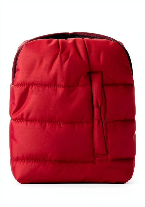 Gymboree Girls Waterproof Quilted Jacket with Detachable Hood Red-1